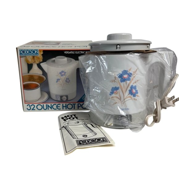 Robeson 32 Ounce Electric Hot Pot Adjustable Thermostat For Beverages Foods Gift - Picture 6 of 10